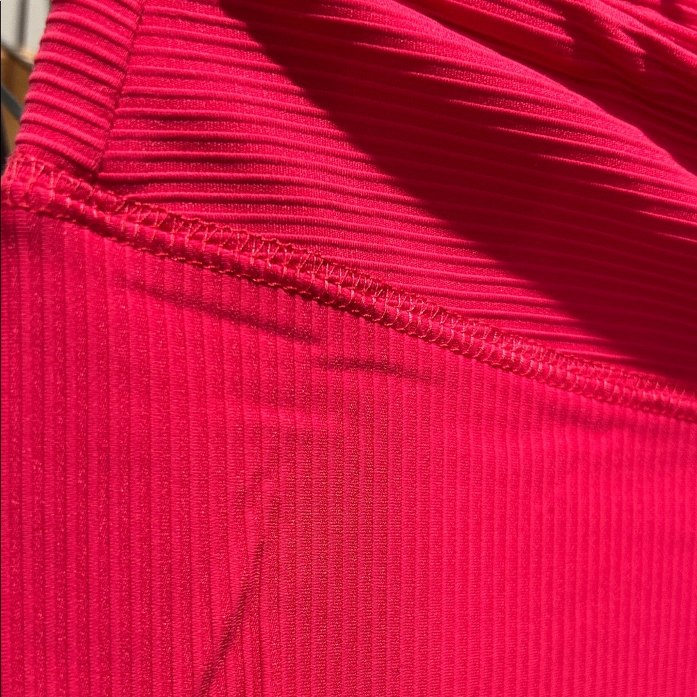 Dynamite Hot Pink Ribbed Bike Shorts - Picture 4 of 5
